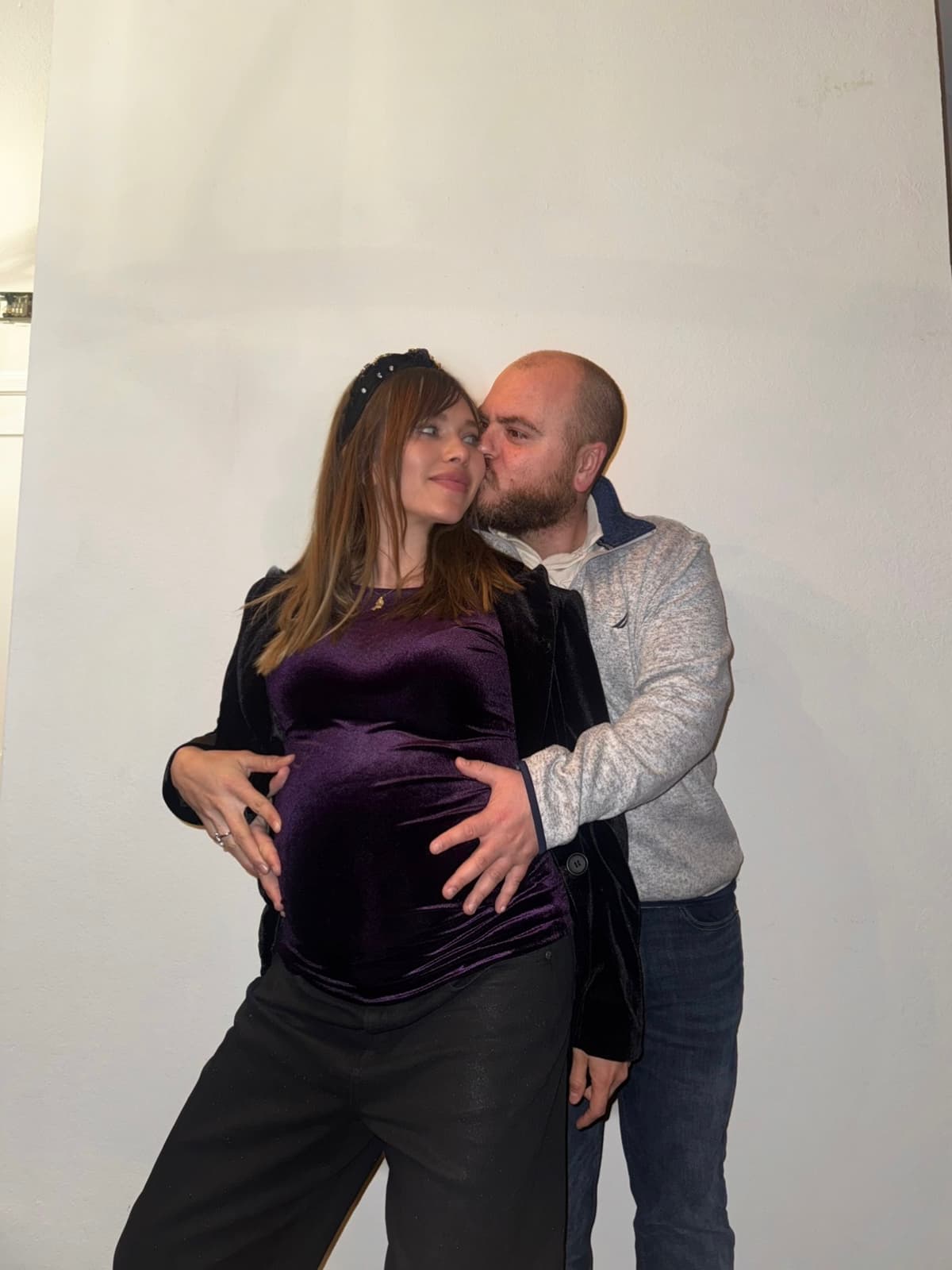 David Cooper and his pregnant wife
